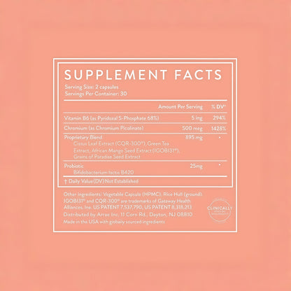 Arrae MB-1, Natural Dietary Supplement, Control Appetite, Increase Energy, Support Healthy Metabolism, 60 Capsules