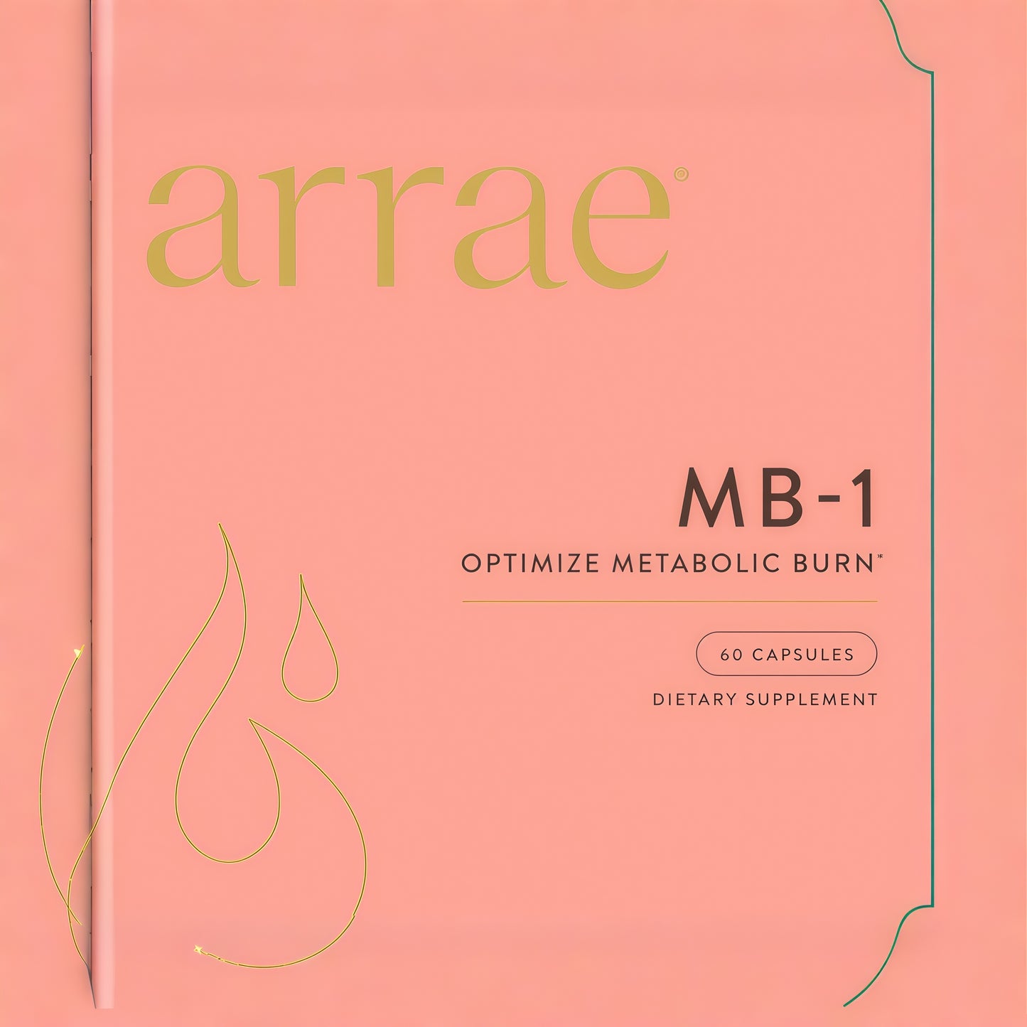 Arrae MB-1, Natural Dietary Supplement, Control Appetite, Increase Energy, Support Healthy Metabolism, 60 Capsules